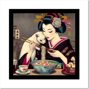 ramen life - ukiyo-e ramen life Posters and Art